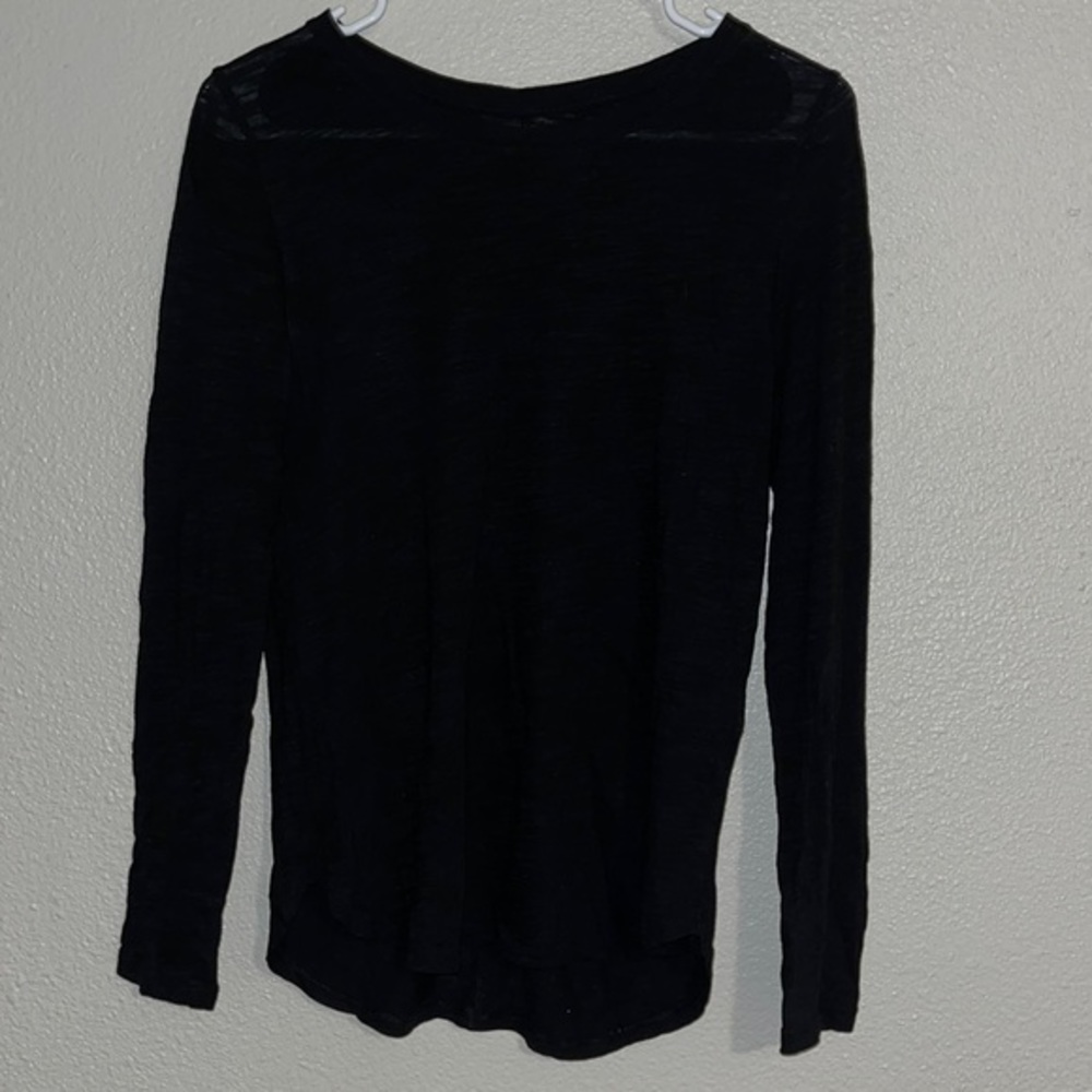 Banana Republic small long sleeve black tee